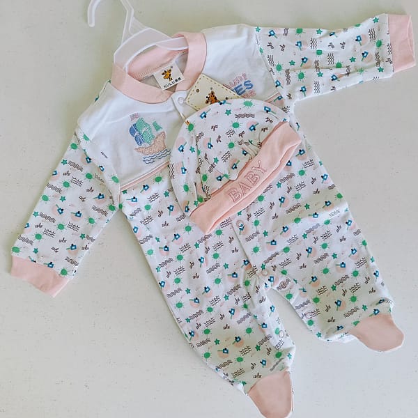 Quality Pure Cotton 2pcs Baby Receiving Set - Image 5