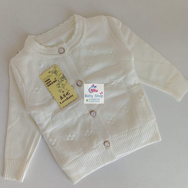 Baby Girl's Top Quality Button-Up Sweater - Image 6