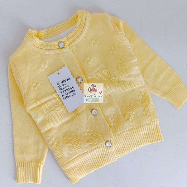 Baby Girl's Top Quality Button-Up Sweater - Image 5