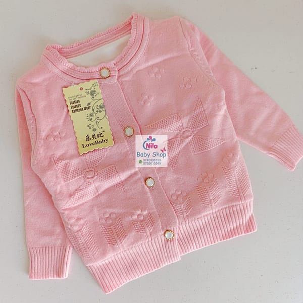 Baby Girl's Top Quality Button-Up Sweater - Image 7