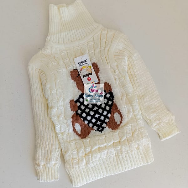 Warm Turtleneck Newborn Unisex Baby Sweater - Image 4